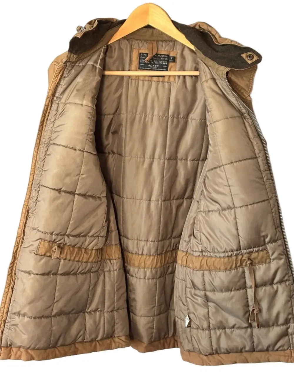 J. Crew Vintage Field Mechanics Jacket Quilt Lining Utility Military Style (S)